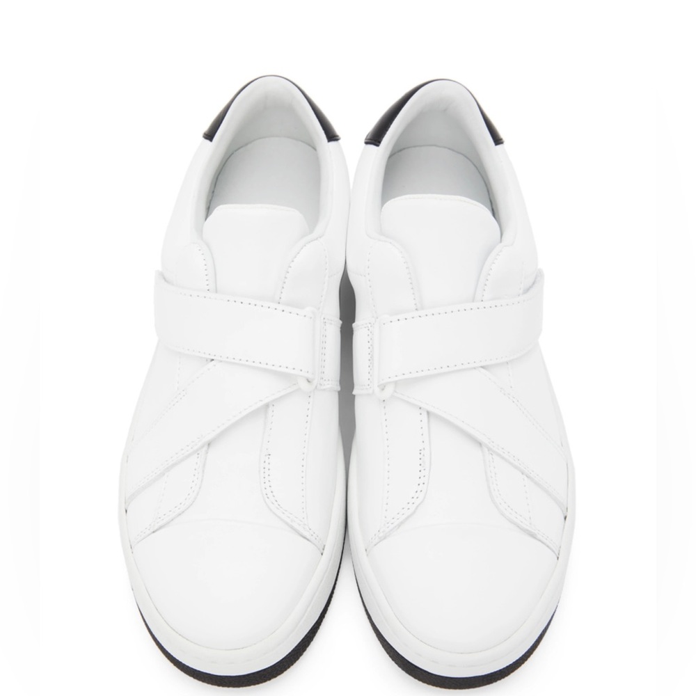 Kenzo Women's White Velcro Kourt Sneakers - NEW